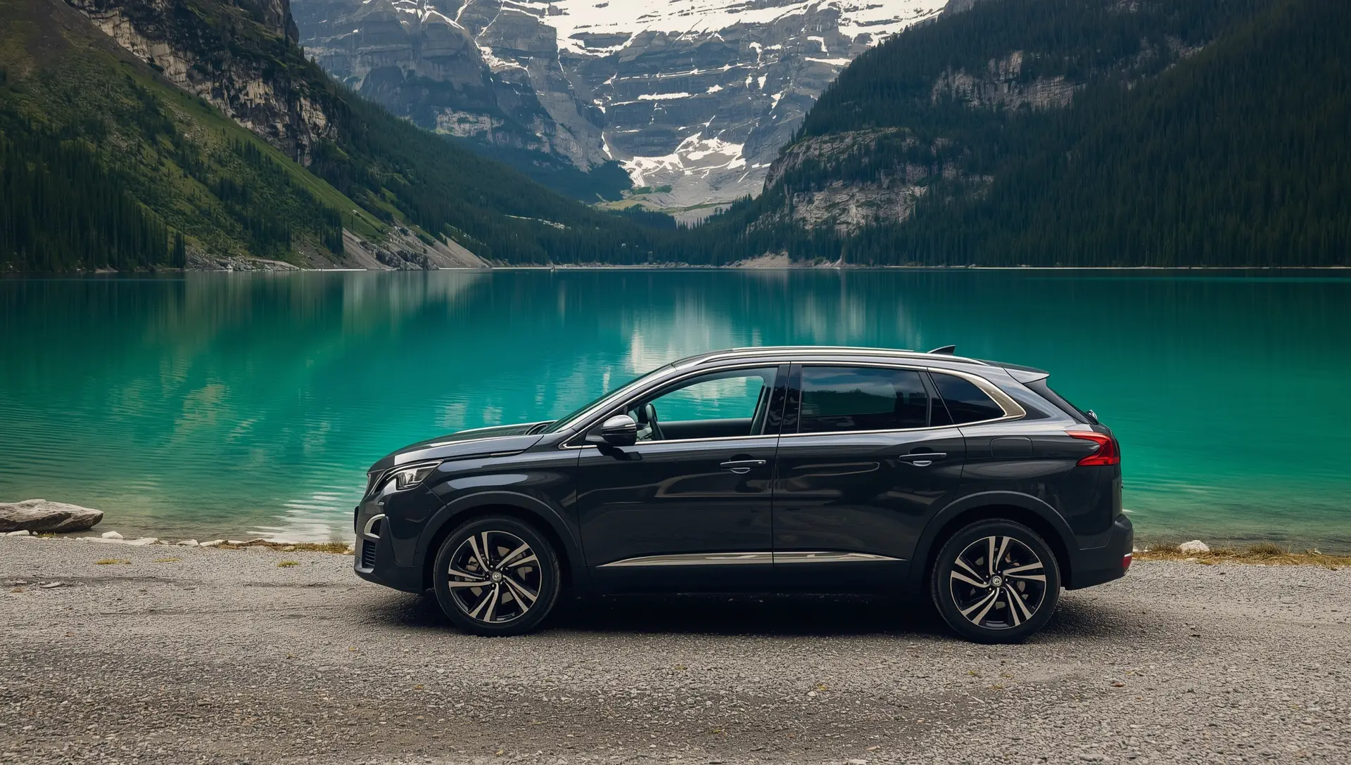 Strada montana panoramica per itinerari dal Friuli